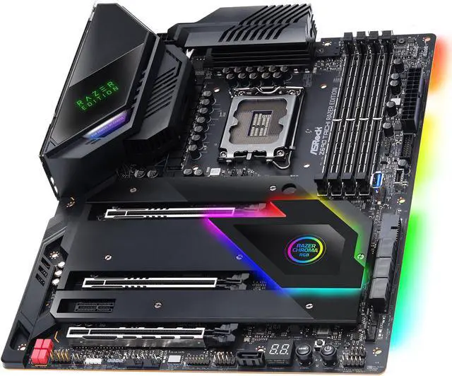 Alt view image 5 of 11 - ASRock Z690 Taichi Razer Edition LGA 1700 (14th,13th,12th Gen) Intel Z690 SATA 6Gb/s DDR5 ATX Intel Motherboard