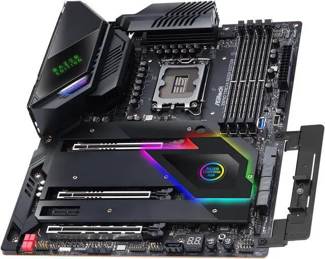 Alt view image 6 of 11 - ASRock Z690 Taichi Razer Edition LGA 1700 (14th,13th,12th Gen) Intel Z690 SATA 6Gb/s DDR5 ATX Intel Motherboard