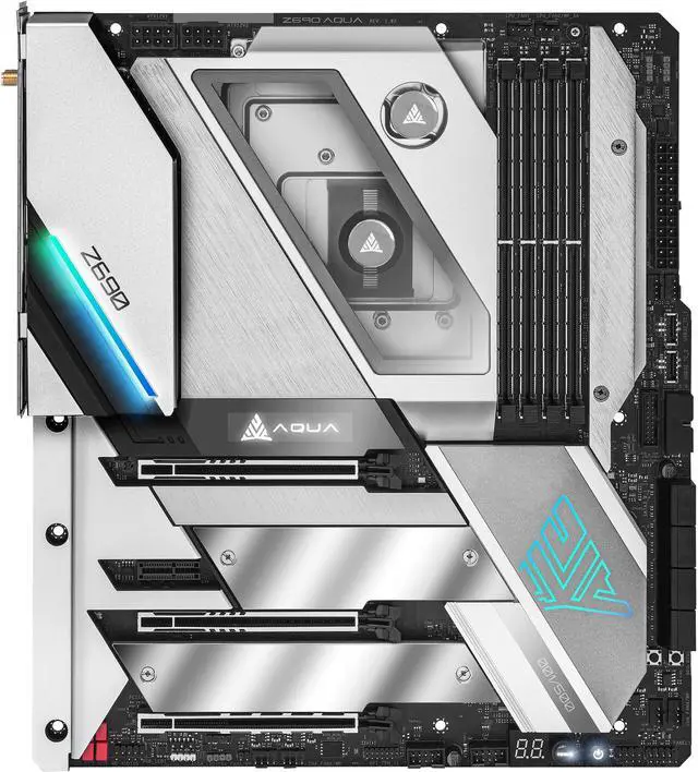 Alt view image 2 of 10 - ASRock Z690 AQUA LGA 1700 (14th,13th,12th Gen) DDR5 Intel Z690 Intel Motherboard