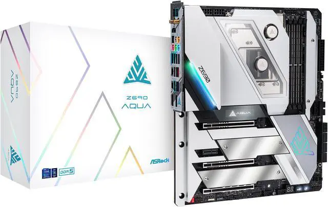 Alt view image 10 of 10 - ASRock Z690 AQUA LGA 1700 (14th,13th,12th Gen) DDR5 Intel Z690 Intel Motherboard