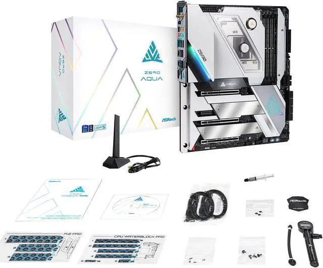 Alt view image 8 of 10 - ASRock Z690 AQUA LGA 1700 (14th,13th,12th Gen) DDR5 Intel Z690 Intel Motherboard