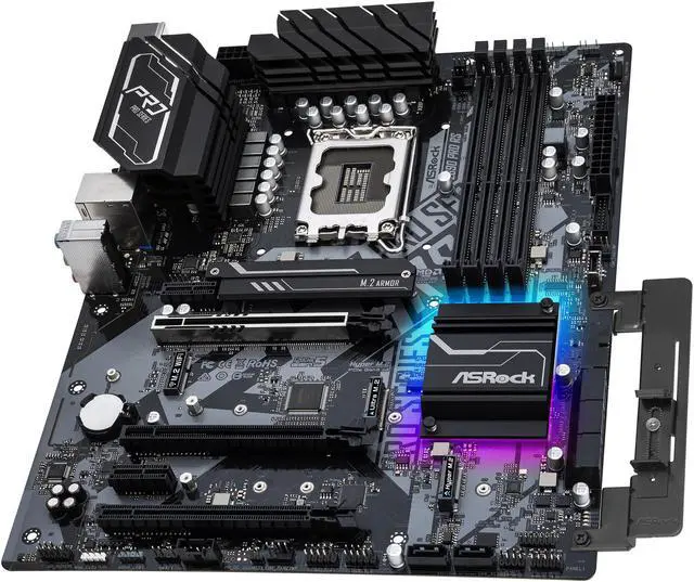 Alt view image 7 of 12 - ASRock Z690 Pro RS LGA 1700 (14th,13th,12th Gen) Intel Z690 SATA 6Gb/s DDR4 ATX Intel Motherboard