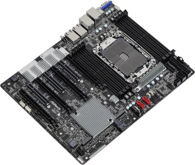 Alt view image 2 of 4 - ASRock C621A WS LGA 4189 Intel C621A ATX Intel Motherboard