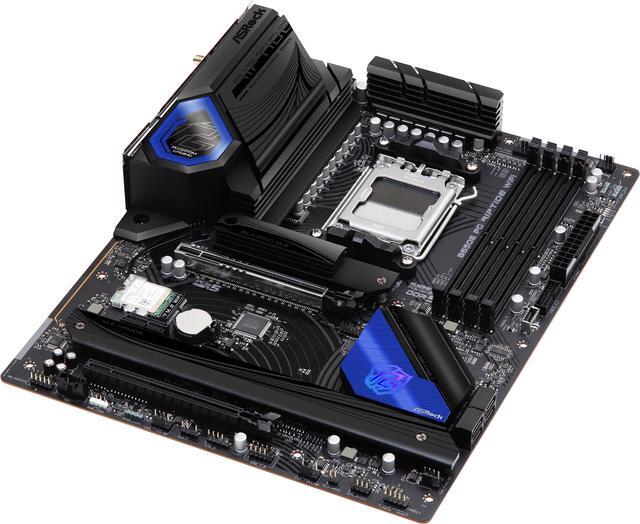 Alt view image 7 of 8 - ASRock B650E PG RIPTIDE WIFI AM5 ATX Motherboard, 4 slots DDR5, PCIe 5.0 x16 Slot,  3 M.2 slots,  2.5Gb Lan, WI-FI 6E,  7.1 Nahimic Audio , Front  USB3.2 Gen2X2 Type_C ,  14+2+1 Power Phase