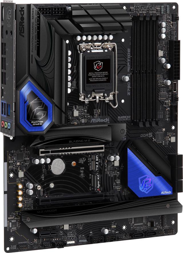 Alt view image 5 of 8 - ASRock Z790 PG RIPTIDE Intel LGA1700 (14th,13th,12th Gen) ATX Motherboard, 4 slots DDR5, PCIE 5.0 x16, 5 Hyper M.2 slots, 2.5Gb Lan, 7.1 Nahimic Audio, Front USB3.2 Gen2X2 Type_C, 14+1+1 Power Phase