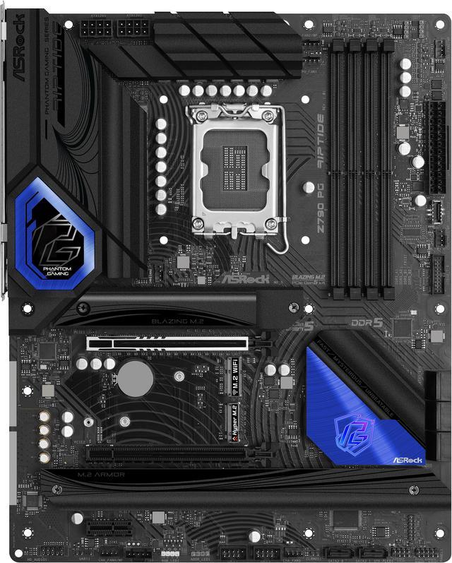 Alt view image 6 of 8 - ASRock Z790 PG RIPTIDE Intel LGA1700 (14th,13th,12th Gen) ATX Motherboard, 4 slots DDR5, PCIE 5.0 x16, 5 Hyper M.2 slots, 2.5Gb Lan, 7.1 Nahimic Audio, Front USB3.2 Gen2X2 Type_C, 14+1+1 Power Phase