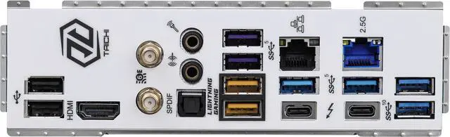 Alt view image 4 of 7 - ASRock Z790 TAICHI CARRARA LGA1700 (14th,13th,12th Gen) EATX Mainboard, 4 slots DDR5, 2 PCIE 5.0 x16, 5 M.2 slots, 2.5Gb Lan, WIFI 6E, 5.1 audio ALC4082, Optical SPDIF port, 2 USB4 Thunderbolt Type-C, 24+1+2 Power Phase