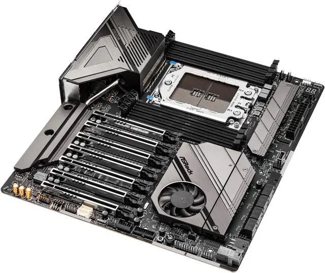 Alt view image 5 of 6 - ASRock WRX80 CREATOR R2.0 AMD WRX80 SATA 6Gb/s Extended ATX AMD Motherboard EATX AMD Ryzen Threadripper PRO 3000WX/ 5000WX Dual 10Gbe LAN 1 Dedicated IPMI 2 Thunderbolt™ 4 Type-C