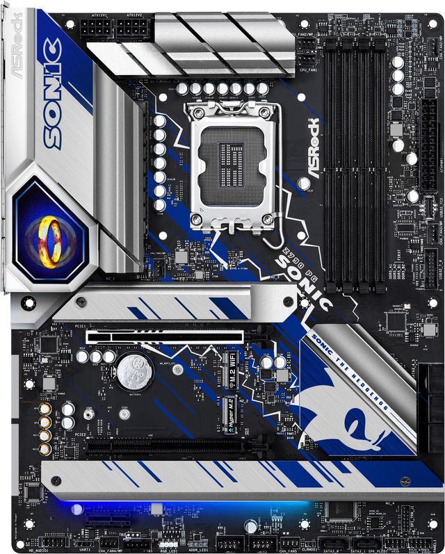 Alt view image 3 of 6 - ASRock Z790 PG SONIC Intel LGA1700 (14th,13th,12th Gen) ATX Motherboard, 4 slots DDR5, PCIE 5.0 x16, 5 M.2 slots, 2.5Gb Lan, 7.1 Nahimic Audio, Front USB3.2 Gen2X2 Type_C, 14+1+1 Power Phase