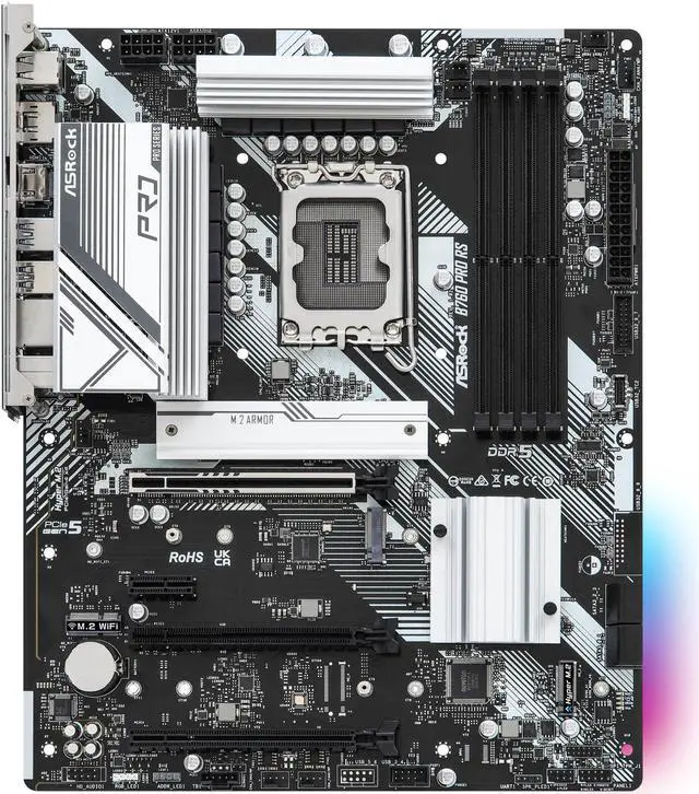 Alt view image 4 of 4 - ASRock B760 Pro RS LGA 1700 DDR5 ATX Motherboard