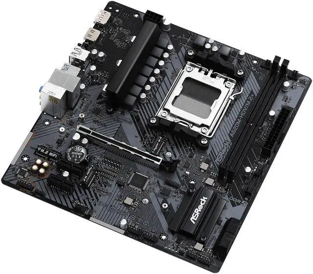 Alt view image 4 of 6 - ASRock A620M-HDV/M.2+ AM5 Micro ATX Motherboard, HDMI, DisplayPort, supports up to 120W AM5 Ryzen™ 7000 Series Processors