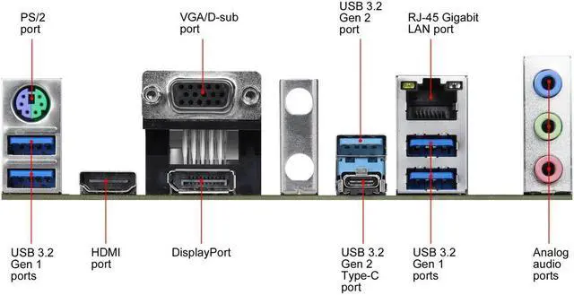 Alt view image 3 of 4 - ASRock Z490M Pro4 LGA 1200 Intel Z490 Micro ATX Intel Motherboard