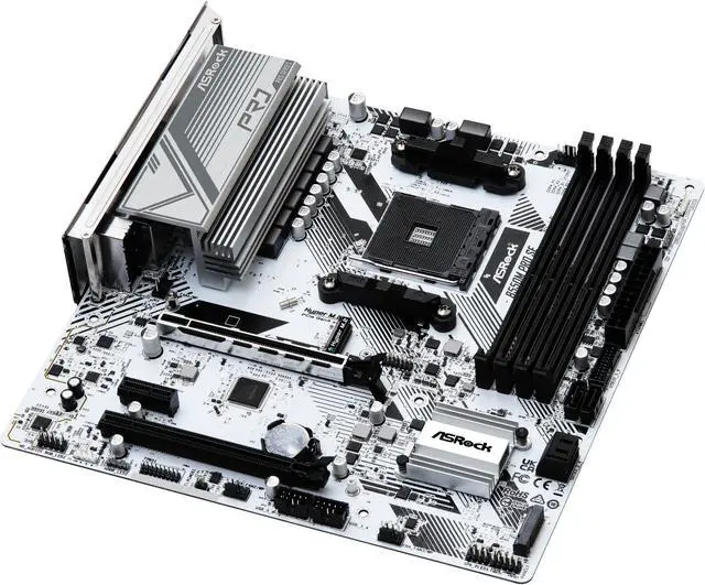 Alt view image 4 of 5 - ASRock B550M Pro SE AM4 DDR4 SATA 6Gb/s 1 PCIe 4.0 x16 Micro ATX Motherboard