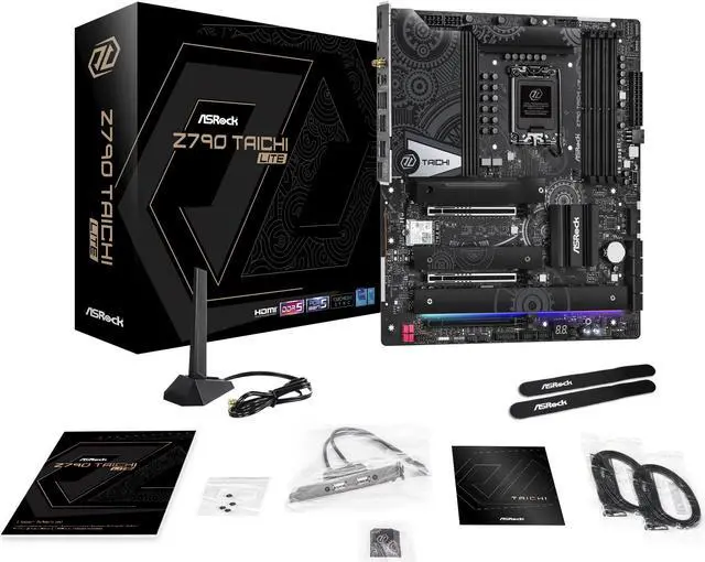 Alt view image 7 of 7 - ASRock Z790 Taichi Lite LGA 1700 (14th,13th,12th Gen) DDR5 Intel Z790 SATA 6Gb/s Extended ATX Motherboard