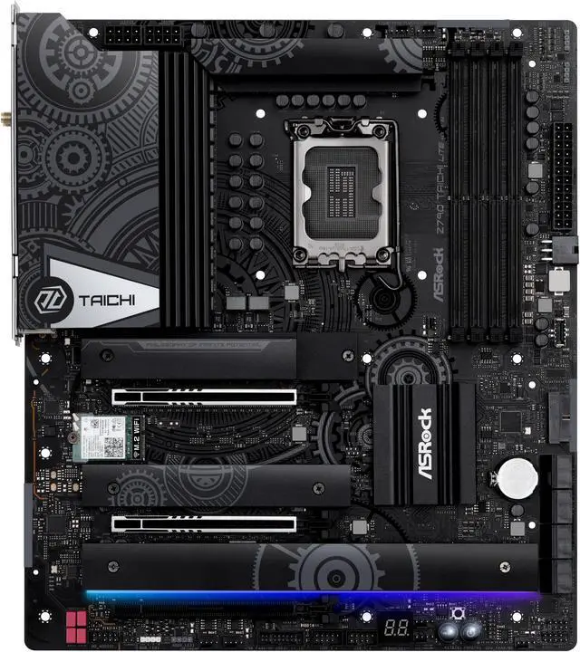 Alt view image 6 of 7 - ASRock Z790 Taichi Lite LGA 1700 (14th,13th,12th Gen) DDR5 Intel Z790 SATA 6Gb/s Extended ATX Motherboard