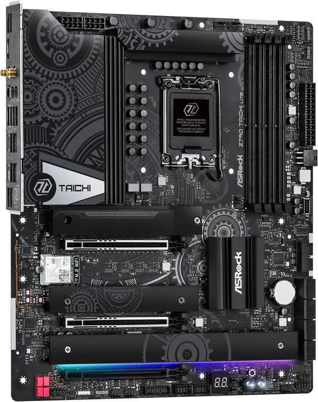 Alt view image 2 of 7 - ASRock Z790 Taichi Lite LGA 1700 (14th,13th,12th Gen) DDR5 Intel Z790 SATA 6Gb/s Extended ATX Motherboard