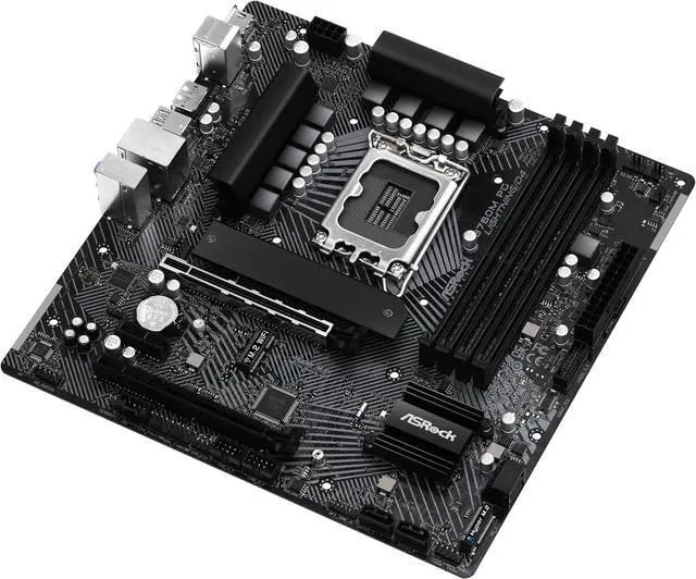 Alt view image 5 of 6 - ASRock B760M PG Lightning/D4 LGA 1700 Intel B760 Micro ATX DDR4 4 SATA3 Motherboard