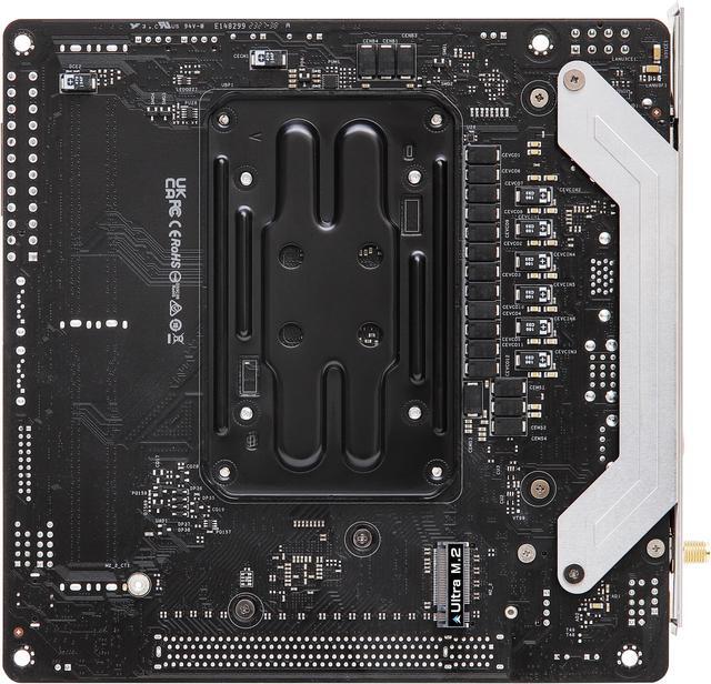 Alt view image 3 of 5 - ASRock A620I LIGHTNING WIFI AM5 Ryzen7000 AMD A620 SATA 6Gb/s Mini-ITX  Dual Channel DDR5 - 2.5G LAN, 802.11ax Wi-Fi 6E Module PCIe 4.0 x16 Slot Motherboards - AMD