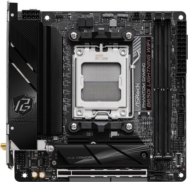 Alt view image 4 of 6 - ASRock B650I LIGHTNING WIFI AM5 Ryzen 7000 AMD B650 SATA 6Gb/s Mini-ITX s DDR5 7200+ (OC) 2.5G LAN x WiFi 6E + Bluetooth Motherboards - AMD