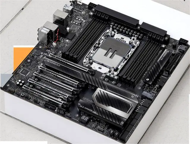 Alt view image 4 of 7 - ASRock W790 WS R2.0 LGA 4677 Intel W790 Extended ATX Motherboard