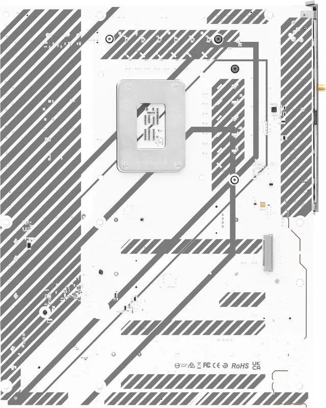 Alt view image 7 of 7 - ASRock B760 Pro RS WiFi White LGA 1700 Intel B760 ATX Motherboard