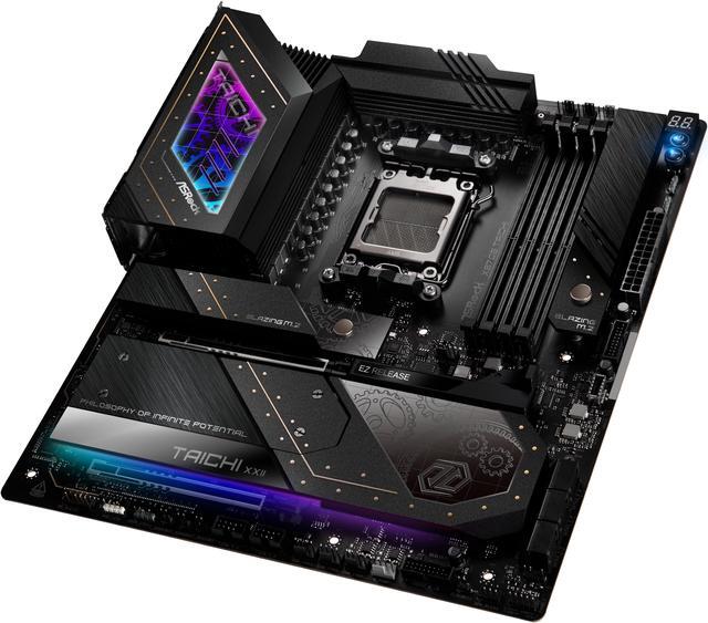 Alt view image 7 of 10 - ASRock X870E TAICHI AM5 AMD X870E Extended ATX Motherboard