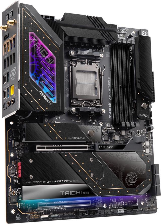 Alt view image 2 of 10 - ASRock X870E TAICHI AM5 AMD X870E Extended ATX Motherboard