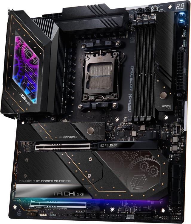 Alt view image 4 of 10 - ASRock X870E TAICHI AM5 AMD X870E Extended ATX Motherboard