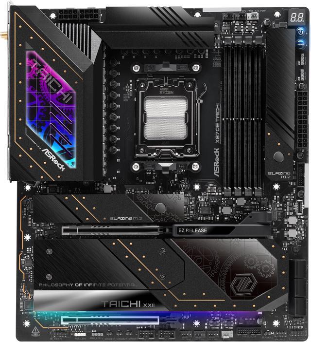 Alt view image 3 of 10 - ASRock X870E TAICHI AM5 AMD X870E Extended ATX Motherboard