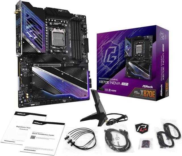 Alt view image 9 of 9 - ASRock X870E NOVA WIFI AM5 AMD X870E ATX Motherboard
