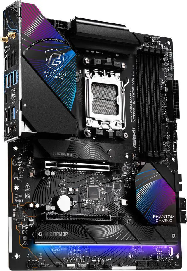 Alt view image 2 of 7 - ASRock X870 RIPTIDE WIFI AM5 AMD X870 ATX Motherboard