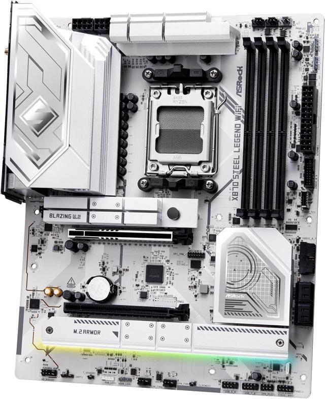 Alt view image 4 of 7 - ASRock X870 STEEL LEGEND WIFI AM5 AMD X870 ATX Motherboard