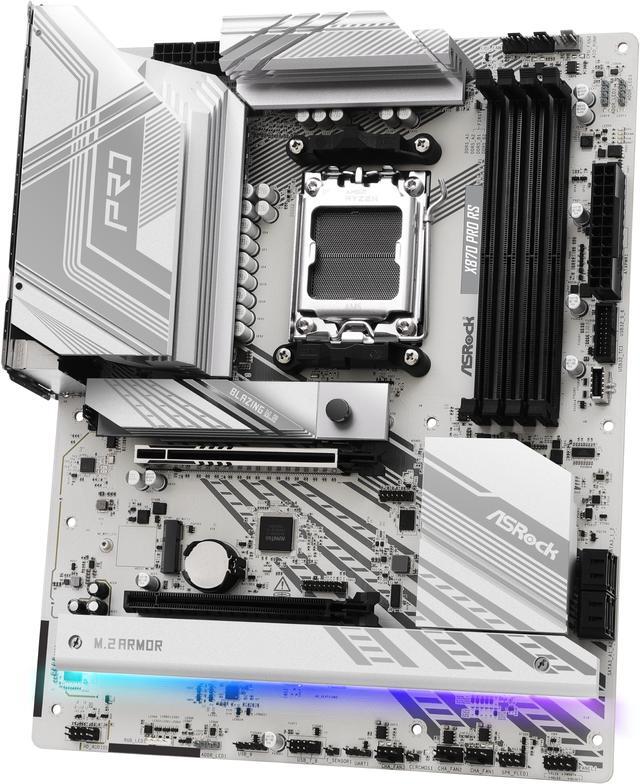 Alt view image 4 of 7 - ASRock X870 PRO RS AM5 AMD X870 ATX Motherboard