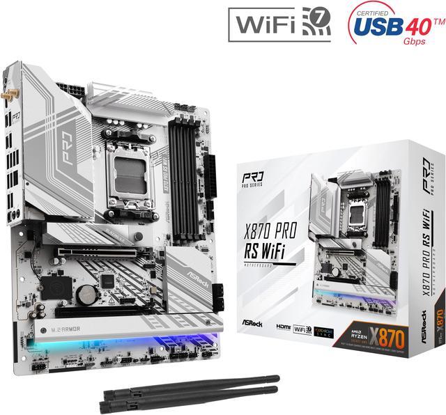 Main image of ASRock X870 PRO RS WiFi AM5 AMD X870 ATX Motherboard