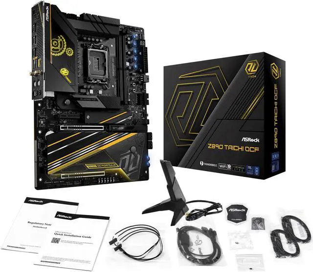 Alt view image 11 of 11 - ASRock Z890 Taichi OCF LGA 1851 Intel Z890 SATA 6Gb/s ATX Motherboard