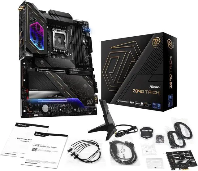 Alt view image 8 of 8 - ASRock Z890 Taichi LGA 1851 Intel Z890 ATX Motherboard