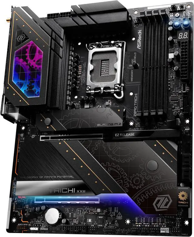 Alt view image 3 of 8 - ASRock Z890 Taichi LGA 1851 Intel Z890 ATX Motherboard