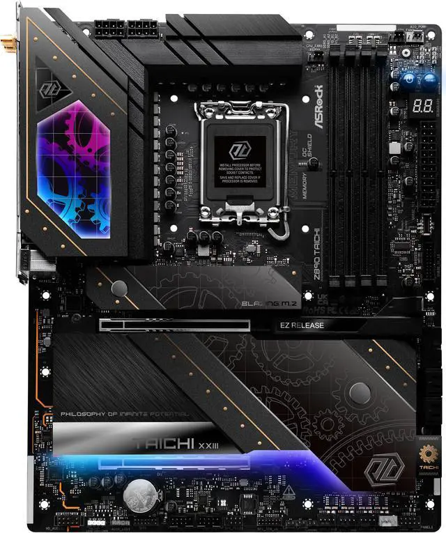 Alt view image 2 of 8 - ASRock Z890 Taichi LGA 1851 Intel Z890 ATX Motherboard