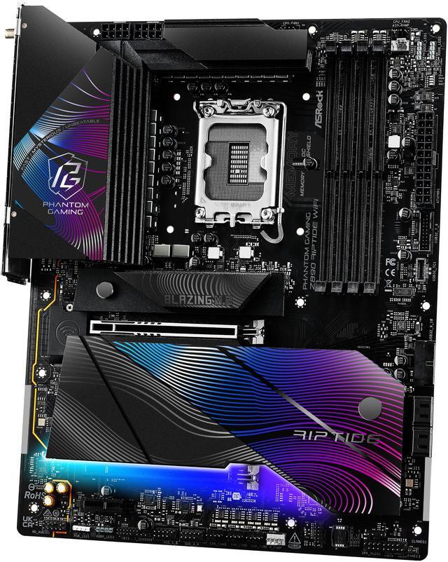 Alt view image 4 of 8 - ASRock Z890 Riptide WiFi LGA 1851 Intel Z890 ATX Motherboard