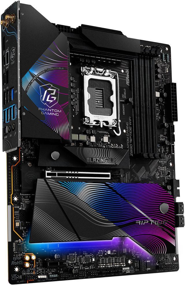 Alt view image 5 of 8 - ASRock Z890 Riptide WiFi LGA 1851 Intel Z890 ATX Motherboard