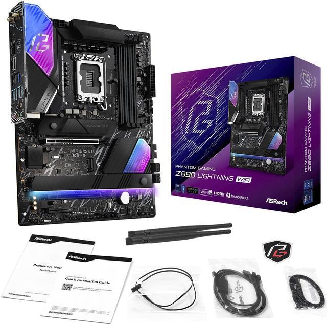 Alt view image 8 of 8 - ASRock Z890 Lightning WiFi LGA 1851 Intel Z890 ATX Motherboard