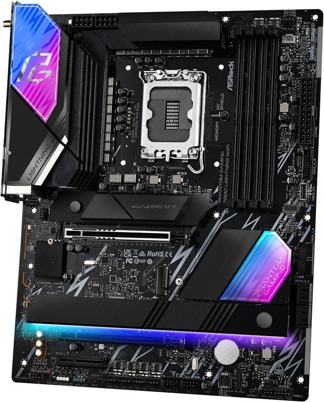 Alt view image 3 of 8 - ASRock Z890 Lightning WiFi LGA 1851 Intel Z890 ATX Motherboard