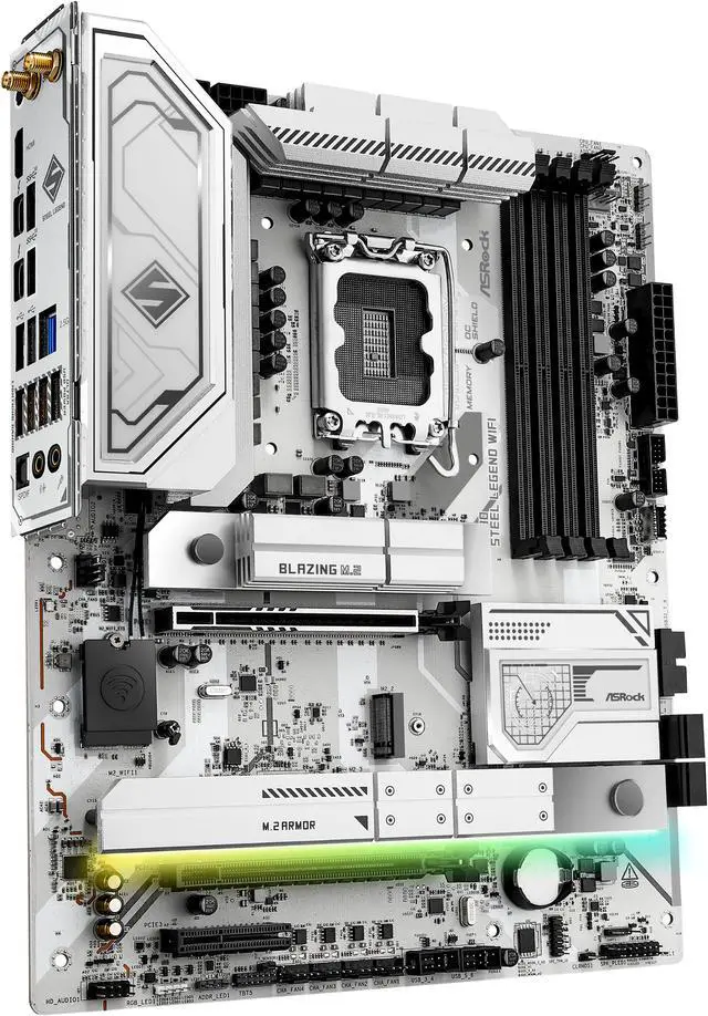 Alt view image 6 of 8 - ASRock Z890 Steel Legend WiFi LGA 1851 Intel Z890 ATX Motherboard