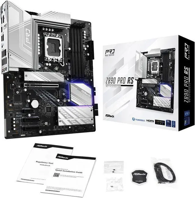 Alt view image 6 of 6 - ASRock Z890 Pro RS LGA 1851 Intel Z890 ATX Motherboard