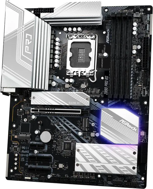 Alt view image 3 of 6 - ASRock Z890 Pro RS LGA 1851 Intel Z890 ATX Motherboard