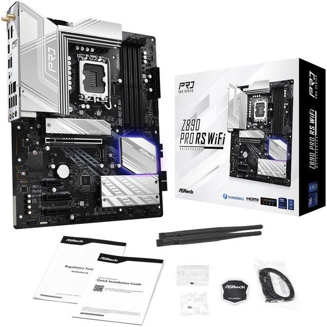 Alt view image 6 of 6 - ASRock Z890 Pro RS WiFi LGA 1851 Intel Z890 ATX Motherboard
