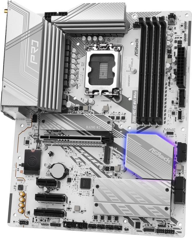 Alt view image 4 of 8 - ASRock Z890 Pro RS LGA 1851 Intel Z890 SATA 6Gb/s ATX Motherboard