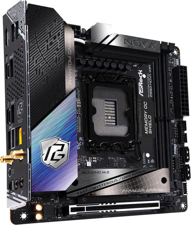 Alt view image 8 of 11 - ASRock Z890I Nova WiFi LGA 1851 Intel Z890 Mini ITX Motherboard