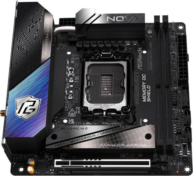 Alt view image 9 of 11 - ASRock Z890I Nova WiFi LGA 1851 Intel Z890 Mini ITX Motherboard