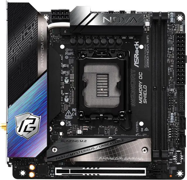 Alt view image 2 of 11 - ASRock Z890I Nova WiFi LGA 1851 Intel Z890 Mini ITX Motherboard